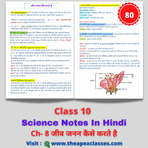 Class 10 Science Chapter-8 Notes In Hindi जीव जनन कैसे करते है