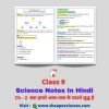 Class 9 Science Chapter-2 Notes In Hindi
