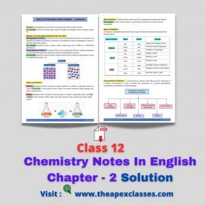 Class 12 Chemistry Notes for Chapter 2 – Solutions
