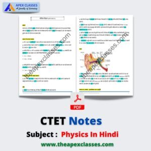 CTET Physics Notes In Hindi PDF