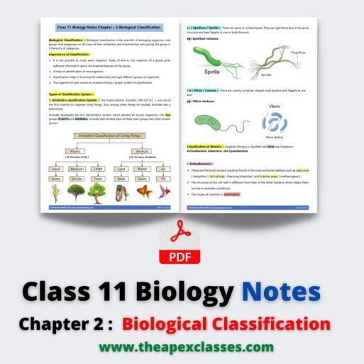 Class 11 Biology Chapter 2 Notes Biological Classification