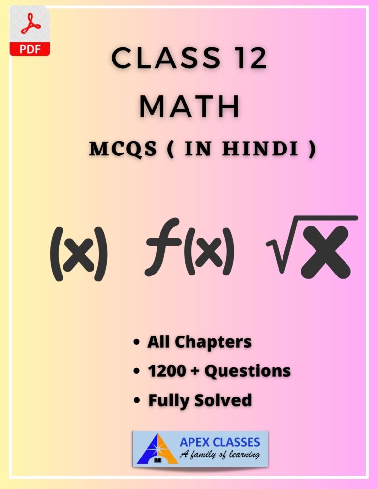 Class 12 Biology Notes In Hindi PDF All Chapters APEX CLASSES Class 12 biology notes in hindi pdf all chapters apex classes