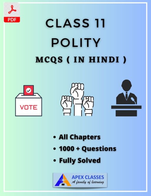 NCERT Class 11 Polity MCQs all Chapters in Hindi