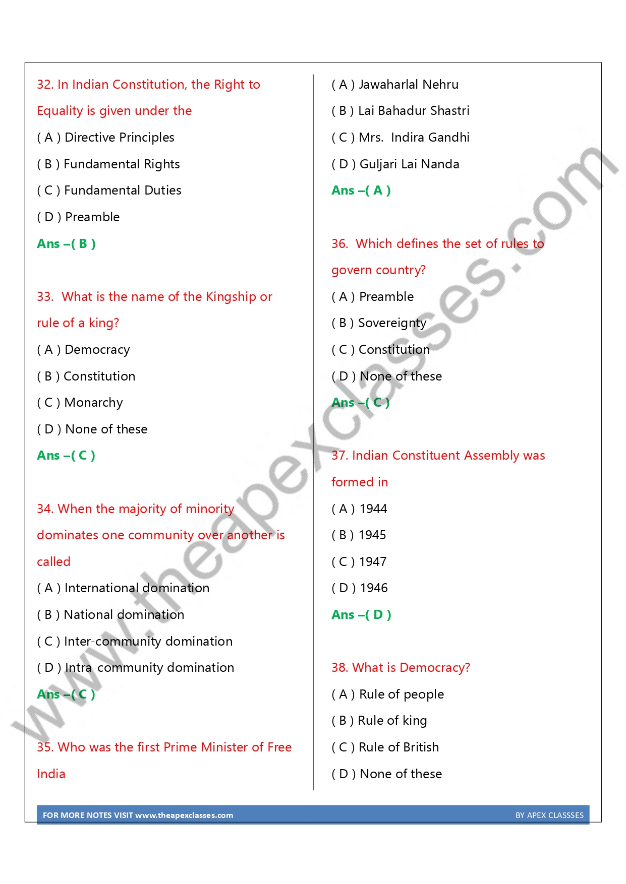 Class 8 SST MCQs in English PDF - Image 2