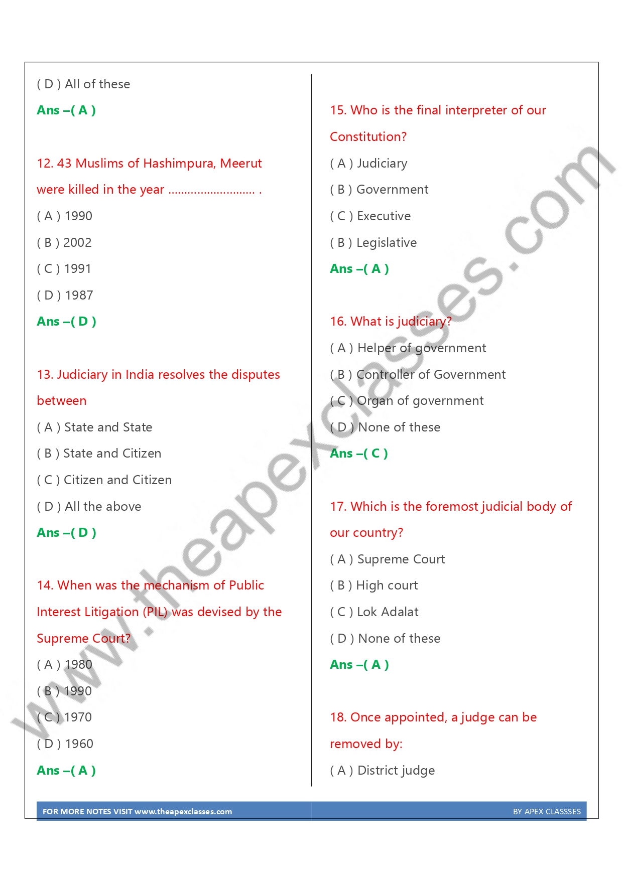 Class 8 SST MCQs in English PDF - Image 4