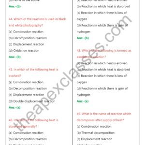 Class 10 Science MCQs in English PDF