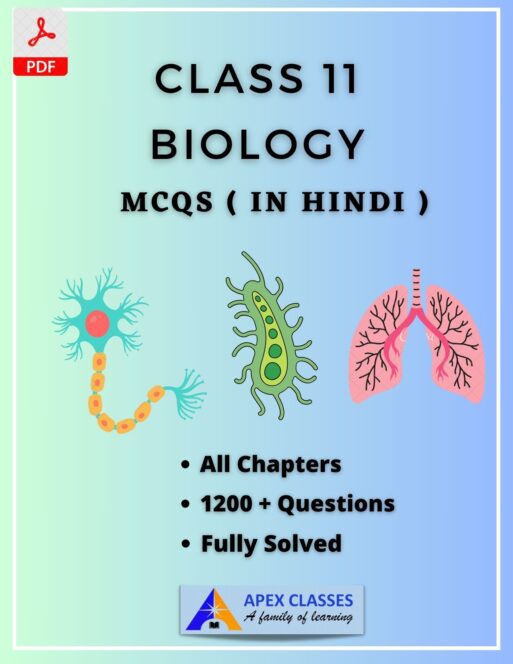 Class 11 Biology MCQs PDF in Hindi