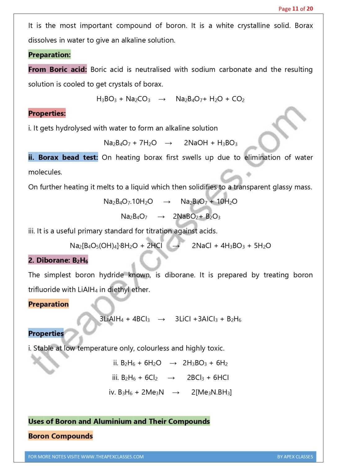Class 11 Chemistry Notes In English PDF ( All Chapters ) – APEX CLASSES