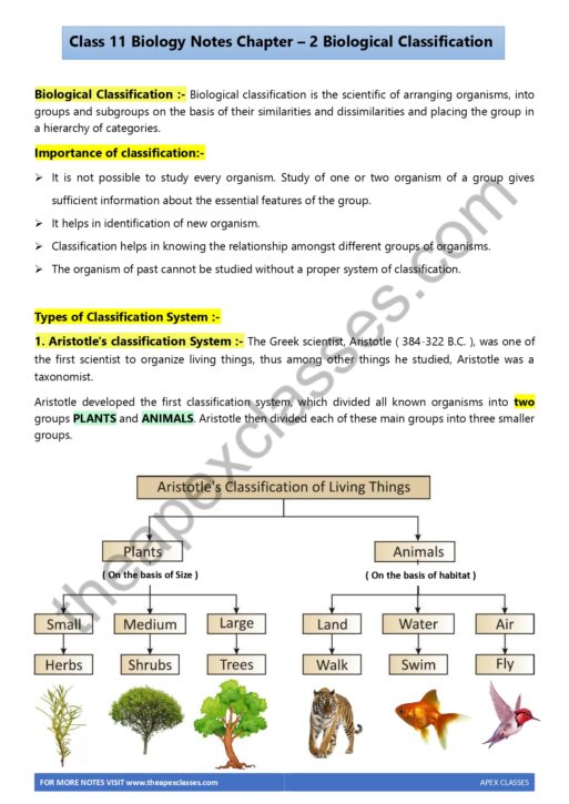 Class 11 Biology Notes In English PDF ( All Chapters ) - Image 2