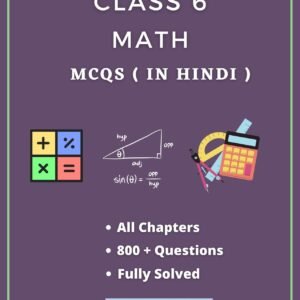 Class 6 Math MCQs all chapters in hindi