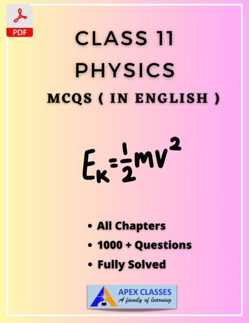 Class 11 Physics MCQs pdf in English