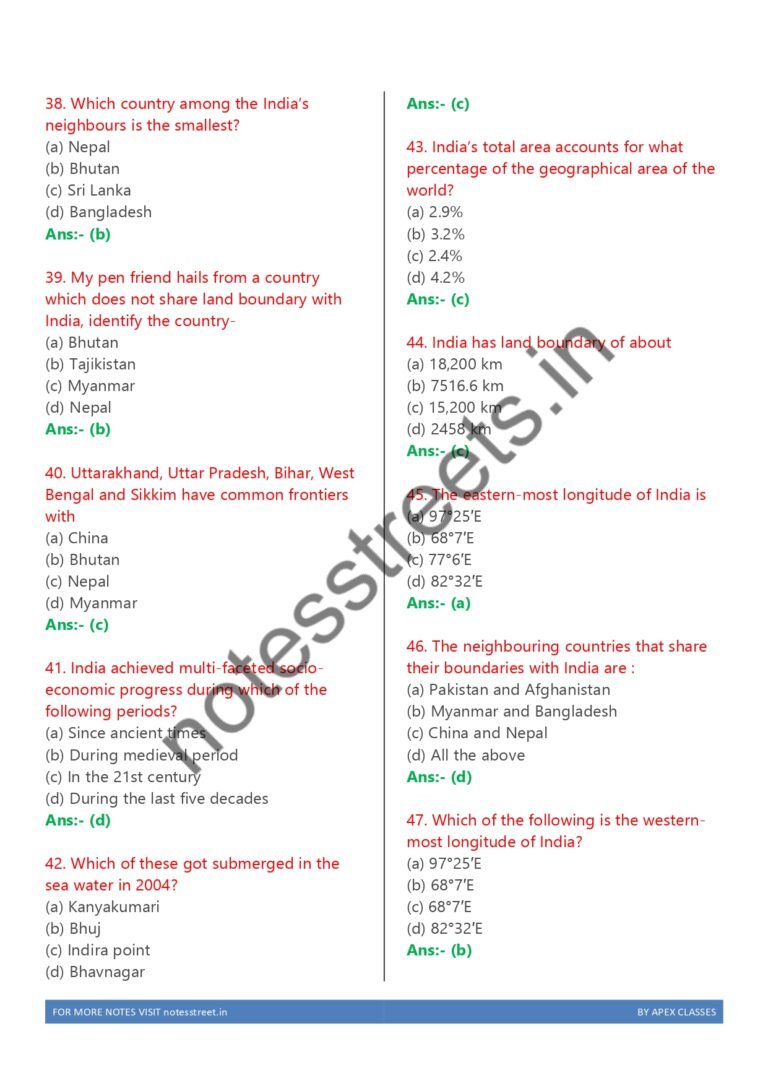 Class 9 SST MCQs PDF in English – APEX CLASSES