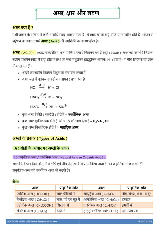 Class 10 Science Notes In Hindi ( Notes + MCQs ) PDF - Image 4