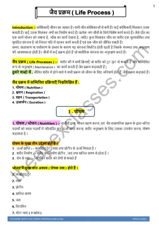 Class 10 Science Notes In Hindi ( Notes + MCQs ) PDF - Image 5