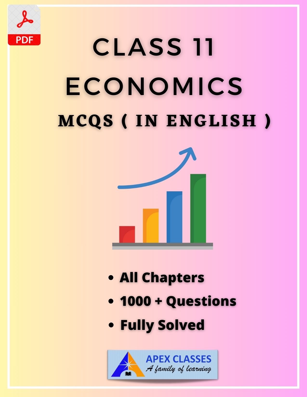 Class 11 Economics MCQs in English PDF