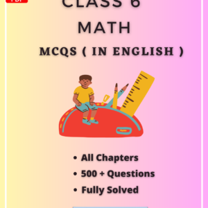 Class 6 Math MCQs In English PDF