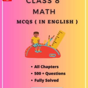 Class 8 Math MCQs In English PDF