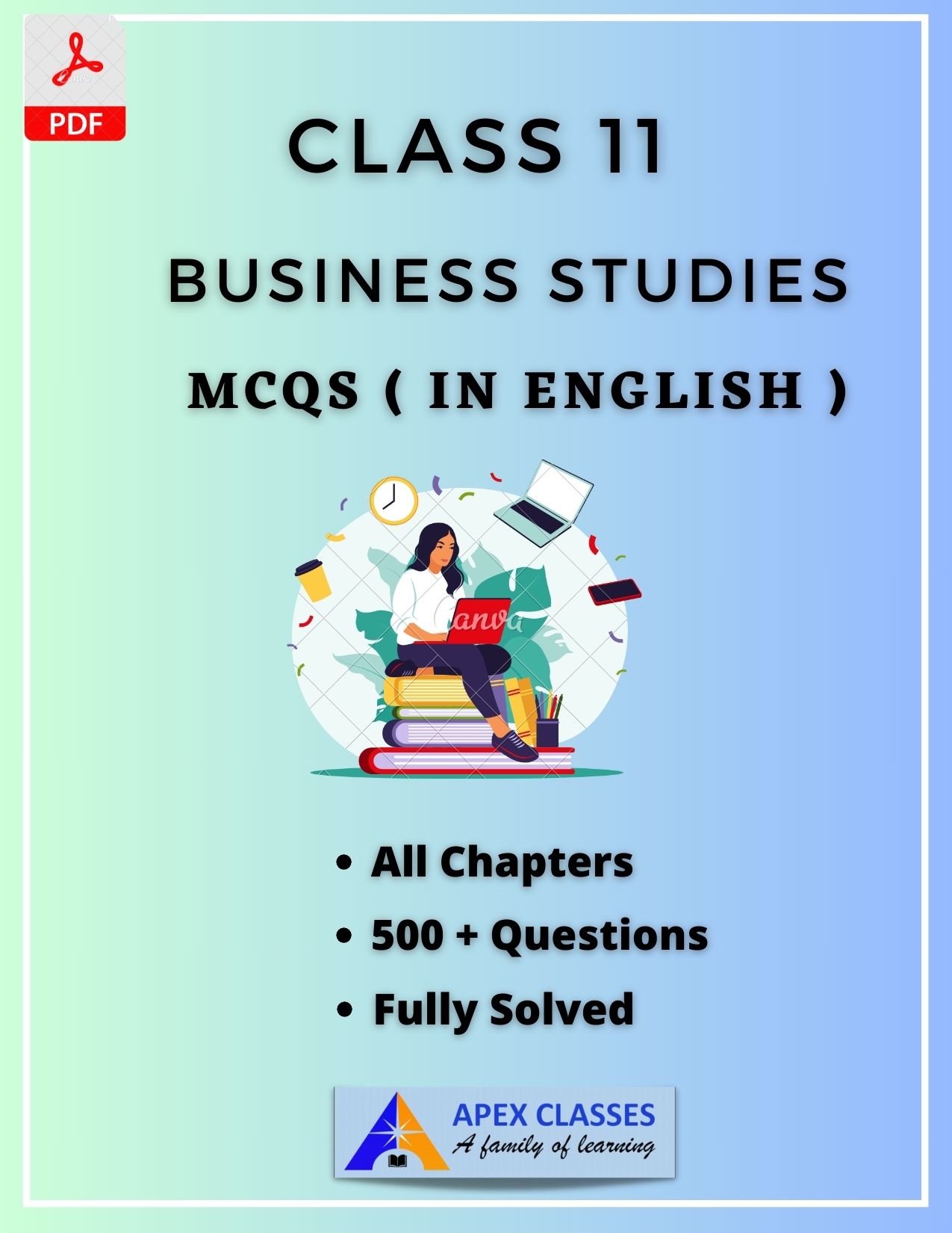 Class 11 Business Studies MCQs in English PDF