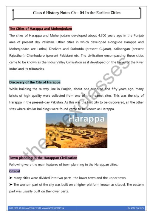 Class 6 SST Notes in English PDF - Image 3