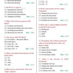 Class 6 Computer Science MCQs In English PDF
