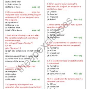 Class 12 Computer Science MCQs In English PDF